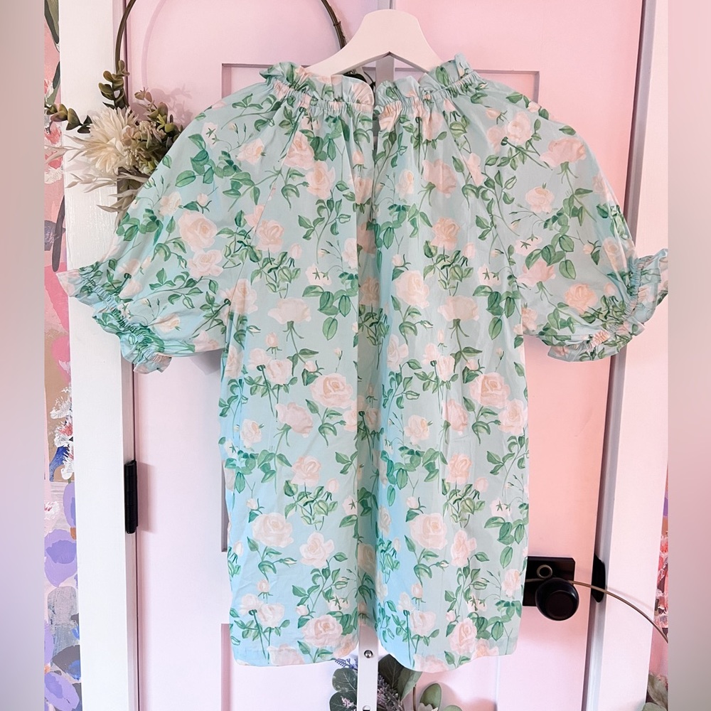 Hill House Kit Top Blue Roses